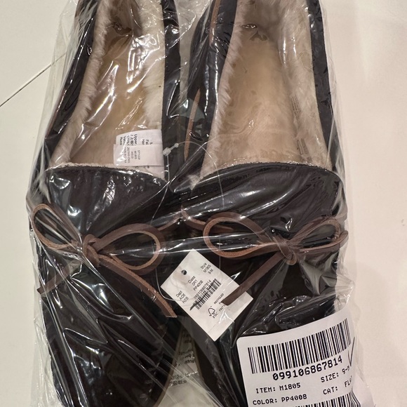 J.Crew Sherpa-lined suede slippers men’s NWT - Picture 8 of 16